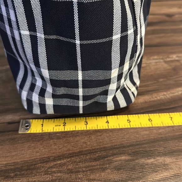 Burberry Navy Plaid Overnight Bag - Picture 5 of 6